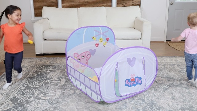 Amazon.com: Peppa Pig Ball Pit Crib, Large Pop Up Tent with Crawl